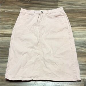 Inherit Clothing Company Skirt Remi Pink Cotton Midi Length 7/8 Regular Stretch